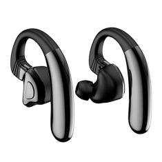 Ronyme Fone de ouvido Bluetooth Q9S-TWS Som estéreo de 18 HR Tempo de reprodução Fone de ouvido sem fio viva-voz para conduzir exercícios de escritório preto