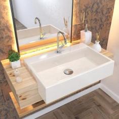 Kit Cuba Xrt55 com Válvula Click 1"g e Sifão Cromado e Flexível Compac