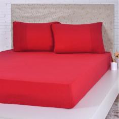 Lençol Solteiro Bella Cama Malha 100% Algodão 88x188x30cm