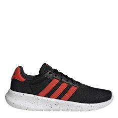 Adidas Tênis de corrida masculino Lite Racer 3.0, Núcleo preto, âmbar alterado, branco, 9.5