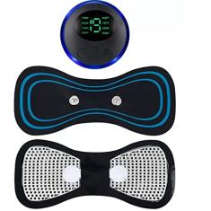 Aparelho Massageador Elétrico Recarregável Portátil p/Dor muscular pescoço pernas coluna lombar sem fio usb fisioterapia tens relaxamento corporal