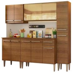 Cozinha Completa Madesa Emilly West Com Balc o, Arm rio Vidro