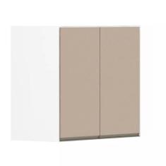 Armário Perola Canto Diagonal 2 Portas Luciane, Branco Polar/Connect