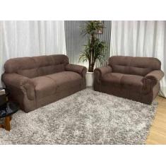 Sofá 2 e 3 Lugares Marrom 603 Viena - Alpoim