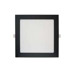 Painel de Led Blumenau Quadrado de Embutir 18W Bivolt Preto, 6500K - L