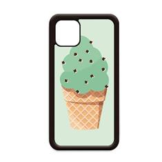 Ilustração de sorvete de aveia verde para iPhone 12 Pro Max Capa para Apple Mini Mobile Case