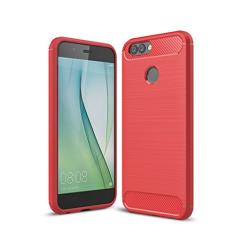 Capa para Huawei NOVA 2, Manyip Capa de material de fibra de carbono TPU, capa ultrafina fina, antiderrapante, antiimpressões digitais, capa protetora simples e elegante para Huawei NOVA 2