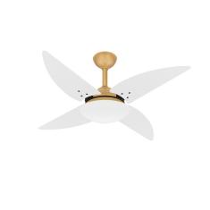 Ventilador De Teto Dourado Sala Turbo Quad 4 Pás Ventax 220V