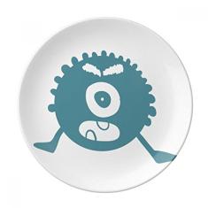 Alien Monstro Criatura Ciclope Prato Decorativo de Porcelana Salver Prato de Jantar