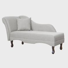 Divã Recamier Namoradeira Olívia Lado Direito Linho Cores - ds Estofados