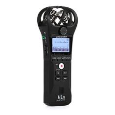 Zoom Gravador portátil H1n, microfones estéreo integrados, montagem na câmera, grava em cartão SD, compacto, microfone USB, overdubbing, ditado, para gravação de música, áudio para vídeo e entrevistas