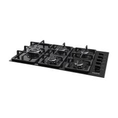 Cooktop Mesa 5 Bocas Vidro Gás Fg5335Vp Suggar Preto Bivolt