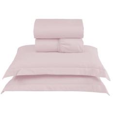 Jogo de Lençol Queen 4 Peças Percal 300 Fios Charme com Aba Americana 