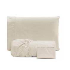 Jogo Lençol Solteiro 2 Peças 400 Fios Micropercal Palha - Bellissima C