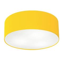 Plafon Cilíndrico Vivare Md-3006 Cúpula em Tecido 60x15cm - Bivolt