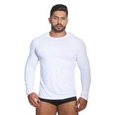 Camiseta Térmica Polo Sport Segunda Pele Uv Unissex Branco (G)