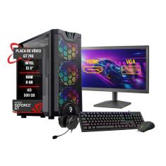 Pc Gamer Completo I3 3º Ger Gt 740 Memória 8Gb Hd 500Gb