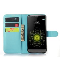 Capa para LG G5, capa carteira flip de couro PU premium com compartimento para cartão, suporte e fecho magnético [capa interna de TPU à prova de choque] Compatível com LG G5