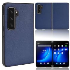 Capa compatível com Microsoft Surface Duo 2, capa de telefone flip de couro com compartimento para cartão, design carteira, capa flip estável