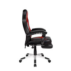 Cadeira Gamer Pelegrin PEL-3006 Couro PU Preto e Vermelha-Unissex