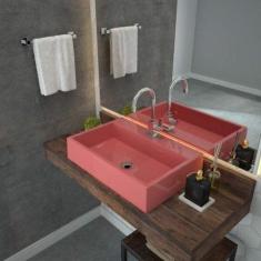 Cuba para Banheiro Rt55w Retangular Florenza Compace