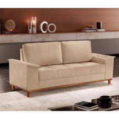Sofá Ravena Linho 03 Lugares D28 Meu Sofá Online
