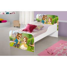 Cama infantil móveis para quarto crianças meninas com colchão - Dullar