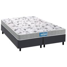 Cama Box King: Colchão Espuma D45 Probel Anatômico Guarda Costas Próextreme + Base Crc Suede Gray (193x203)