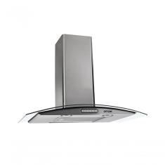 Coifa De Parede Vidro Curvo Slim Inox 4 E 5 Bocas 70cm Fogatti 220V