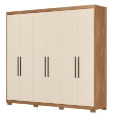 Guarda Roupa Venice 6 Portas, 2 Gavetas e 4 Cabideiros com Pés - Demób