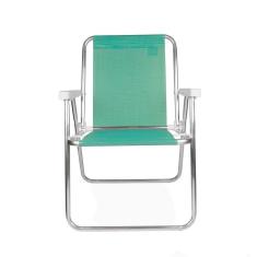 Cadeira de Praia Alta Alumínio Anis - Mor