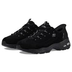 Skechers Tênis feminino Hands Free Slip-ins D'Lites-Step in, Preto = preto/preto, 34