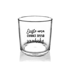 Copo Para Uisque Acrílico Personalizado - Chance De Ser - Krystalon, A