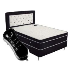 Colchão Vibroterápico Molas Ensacadas Com Massagem Solteiro Suede - GE