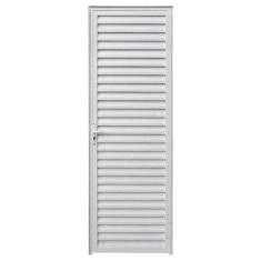 Porta de Alumínio Branco Palheta Hale Esquadrias - Lado Direito - 2.10