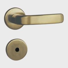 Fechadura para Banheiro Roseta Aço mgm Stilo Bronze Latonado