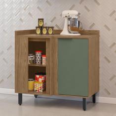 Balcão Para Cozinha Canto Reto Toscana Espresso Móveis