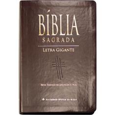 Livro - Bíblia Sagrada Letra Gigante com índice - Capa couro sintético