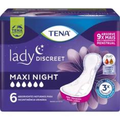 Absorvente para Incontinência Urinária Tena Lady Discreet Maxi Night 6 Unidades