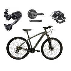 Bicicleta Aro 29 Ksw Xlt 27v K7 Câmbio Shimano Deore Freios a Disco Hidráulicos Suspensão com Trava-Unissex