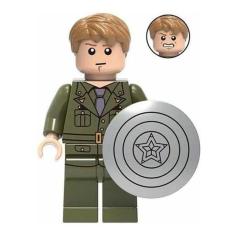 Boneco Blocos De Montar Steve Rogers Capitão América