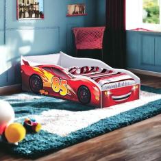 Cama Racer Vermelho com Colchão Gabrielli