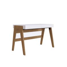 Escrivaninha Trend com 02 Gavetas Hanover e Off White - D'Rossi