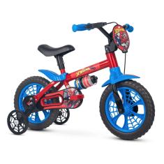Bicicleta Infantil Aro 12 Spider Man, Nathor, Multicor, Único, 101260160000