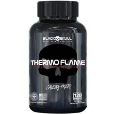 THERMO FLAME - 120 TABLETES - BLACK SKULL - CAVEIRA PRETA 