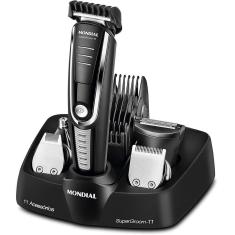 Aparador de Pelos Super Groom 11 Mondial BG-05 Preto Bivolt