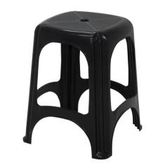 Kit 8 Banqueta Tramontina Niteroi em Polipropileno Preto