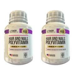 Polivitamínico Cabelos E Unhas Caps 500Mg 60 Cáps 2 Potes - FLORA VIVA
