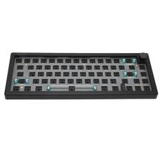 Kit DIY de Teclado para Jogos Bluetooth 65%, 67 Teclas Hot Swappable Gasket Mount PCB Placa de Montagem Teclado Mecânico Com Botão Multimídia RGB Modo Triplo, Extrator de Chave