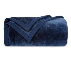 Cobertor Manta Blanket 600 Azul Marinho King - Kacyumara